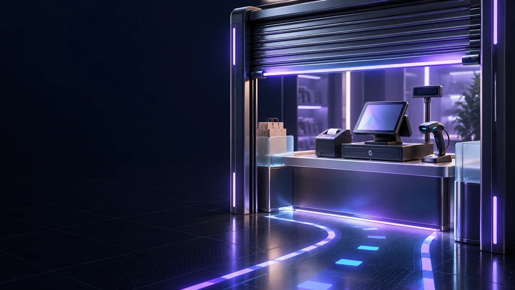 Тематическая 3D-обложка: Открыть рабочее место кассира