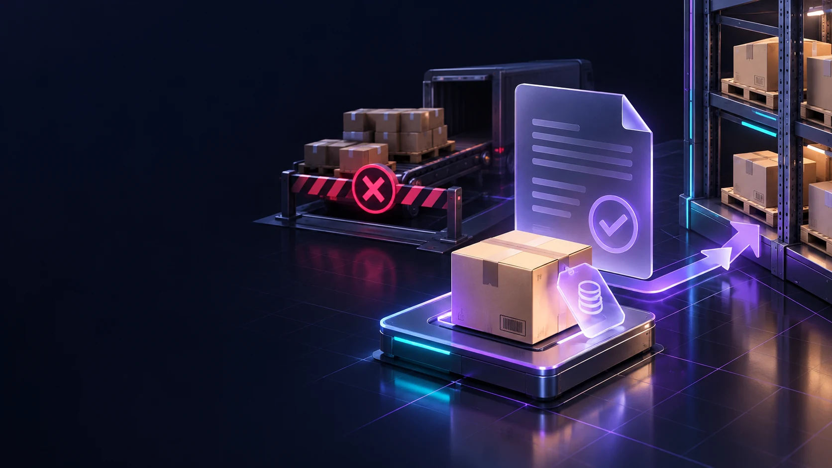 Тематическая 3D-иллюстрация: Оприходовать обнаруженный товар отдельным складским актом