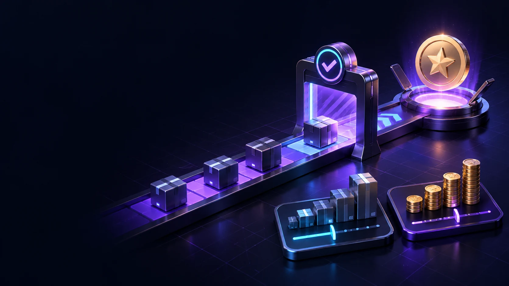 Тематическая 3D-иллюстрация: Установить порог продаж для начисления премии
