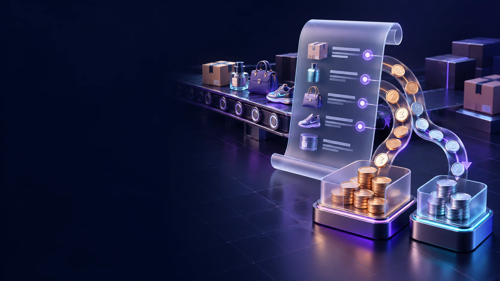 Тематическая 3D-иллюстрация: Как составить отчёт комитенту о проданных товарах