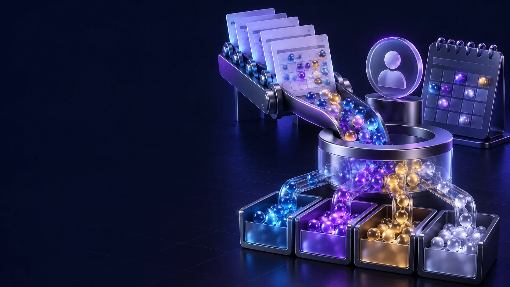 Тематическая 3D-иллюстрация: Как проверить отработанное время по сотрудникам