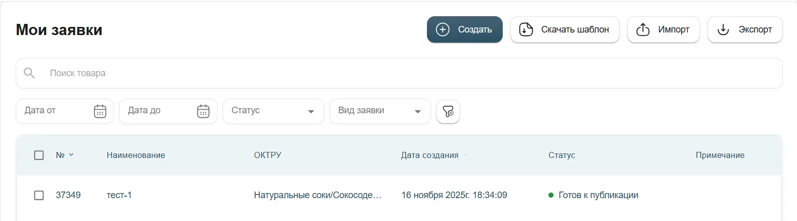 Шаг 4. Одобренная заявка в состоянии готовности к публикации, с. 22.